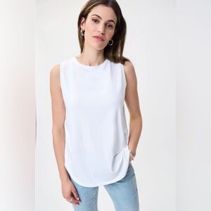 Joseph Ribkoff Sleeveless Crewneck Vanilla Top Style 231186